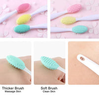 Silicone lip brush