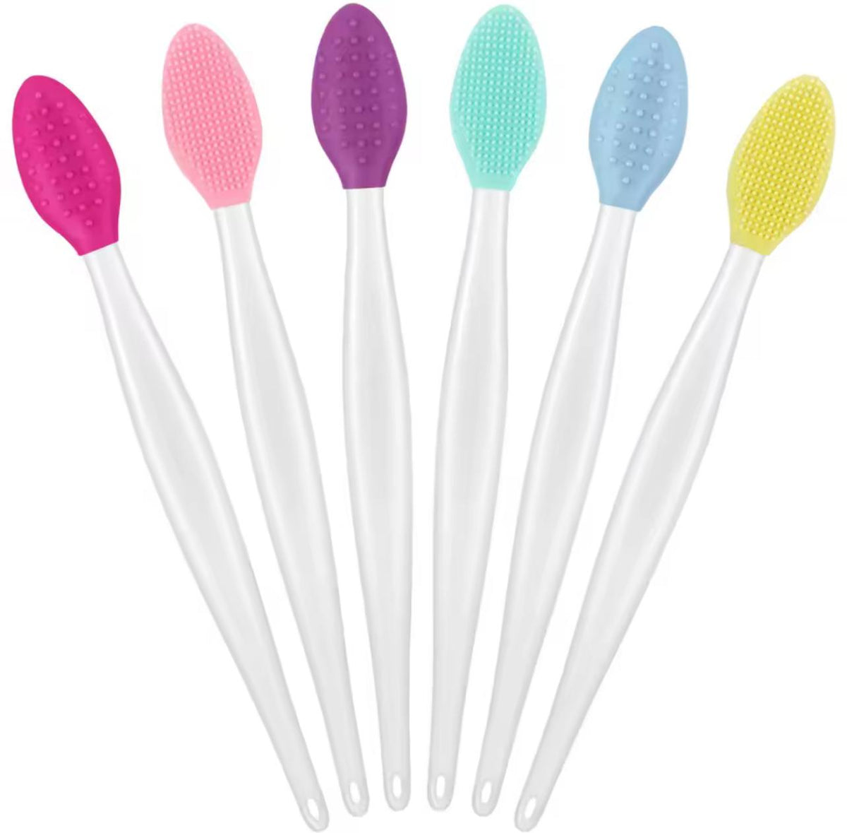 Silicone lip brush