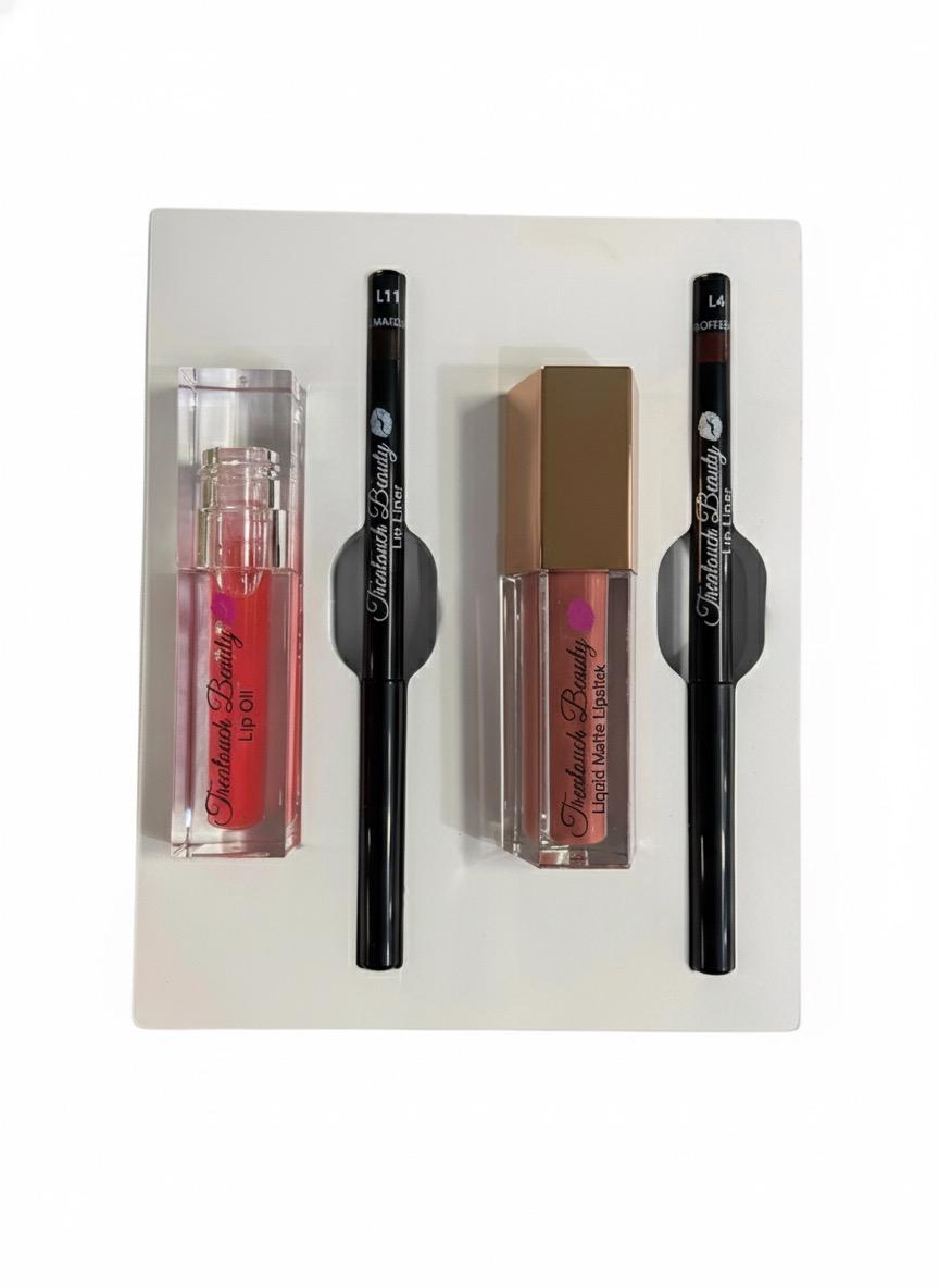 Lip Kit Set  Two | Lip Liner, Matte Lipstick & Lip Oil